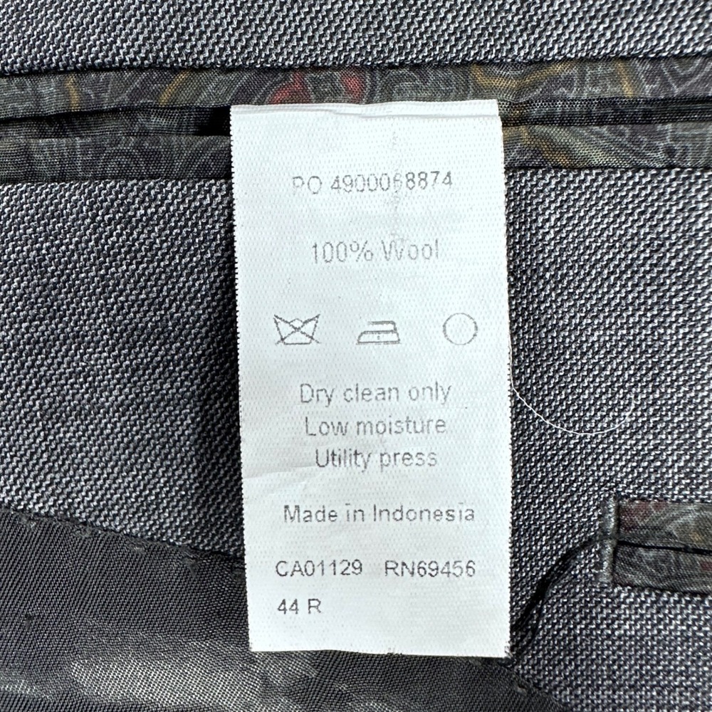 Lauren Ralph Lauren Blazer Mens 44R 44 Regular Grey 100% Wool Sport Coat Jacket - Picture 3 of 16
